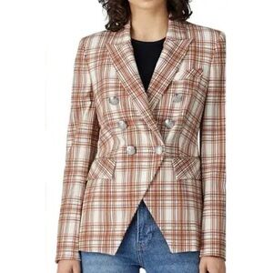 Veronica Beard Miller Dickey Double Breasted Jacket Blazer